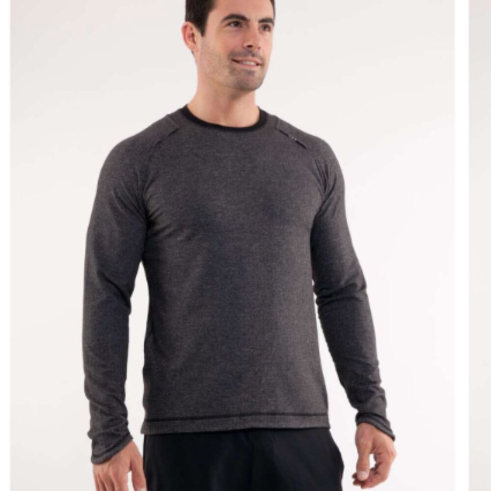 lululemon athletica Men’s Pacific Run Herringbone T XL
